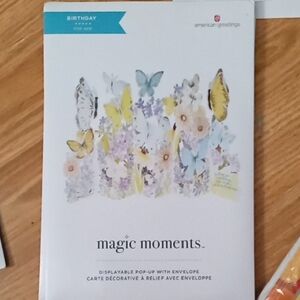 American Greetings Magic Moments Pop-Up Card - Yellow and Blue